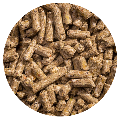 Organic layer pellets for hens